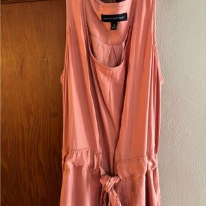 Sleeveless Tie-Waist Maxi dressin Dusty Rose